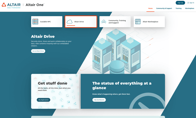 AltairOne website project