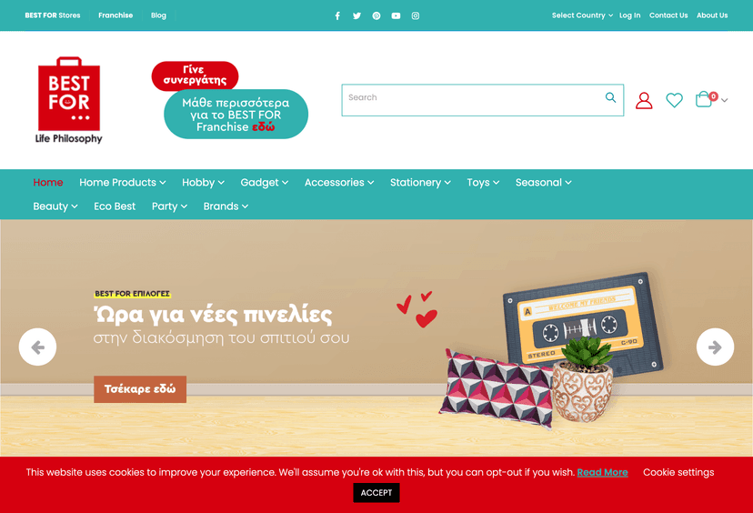 Best Fore Shop website project