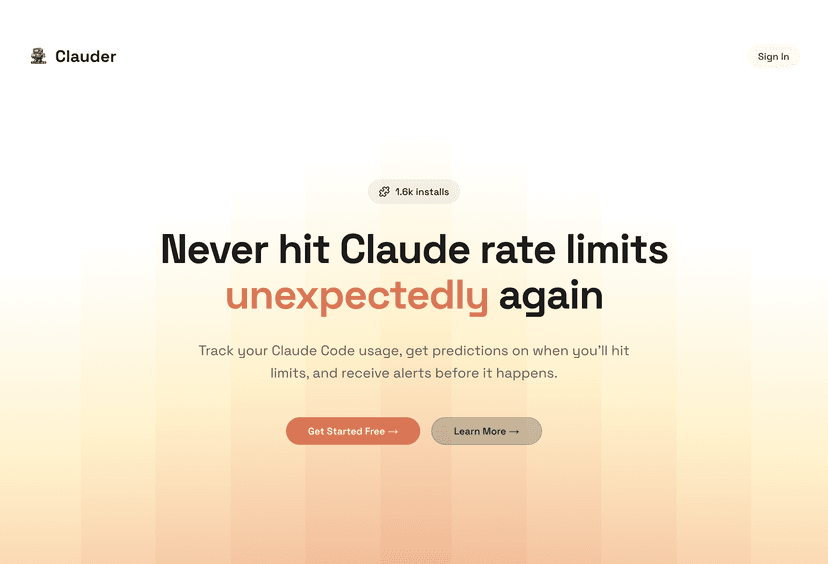 Clauder website project