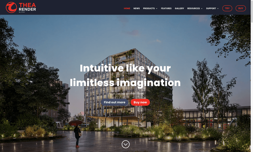 TheaRender website project