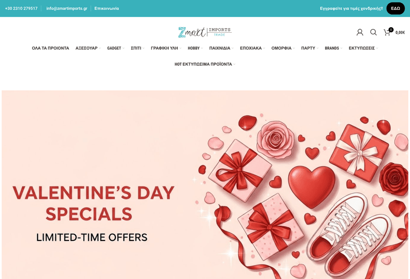 Zmart Imports website project